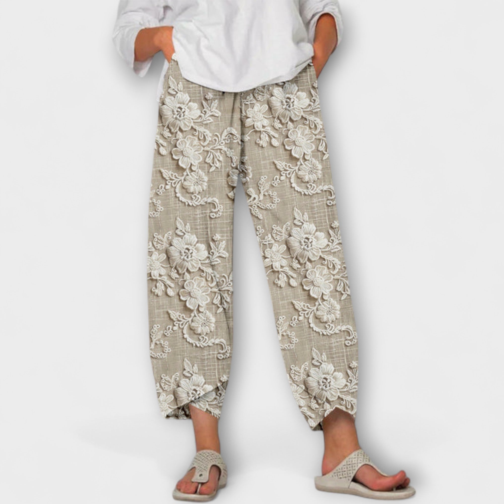 Abigail - Comfortable Printed Pants