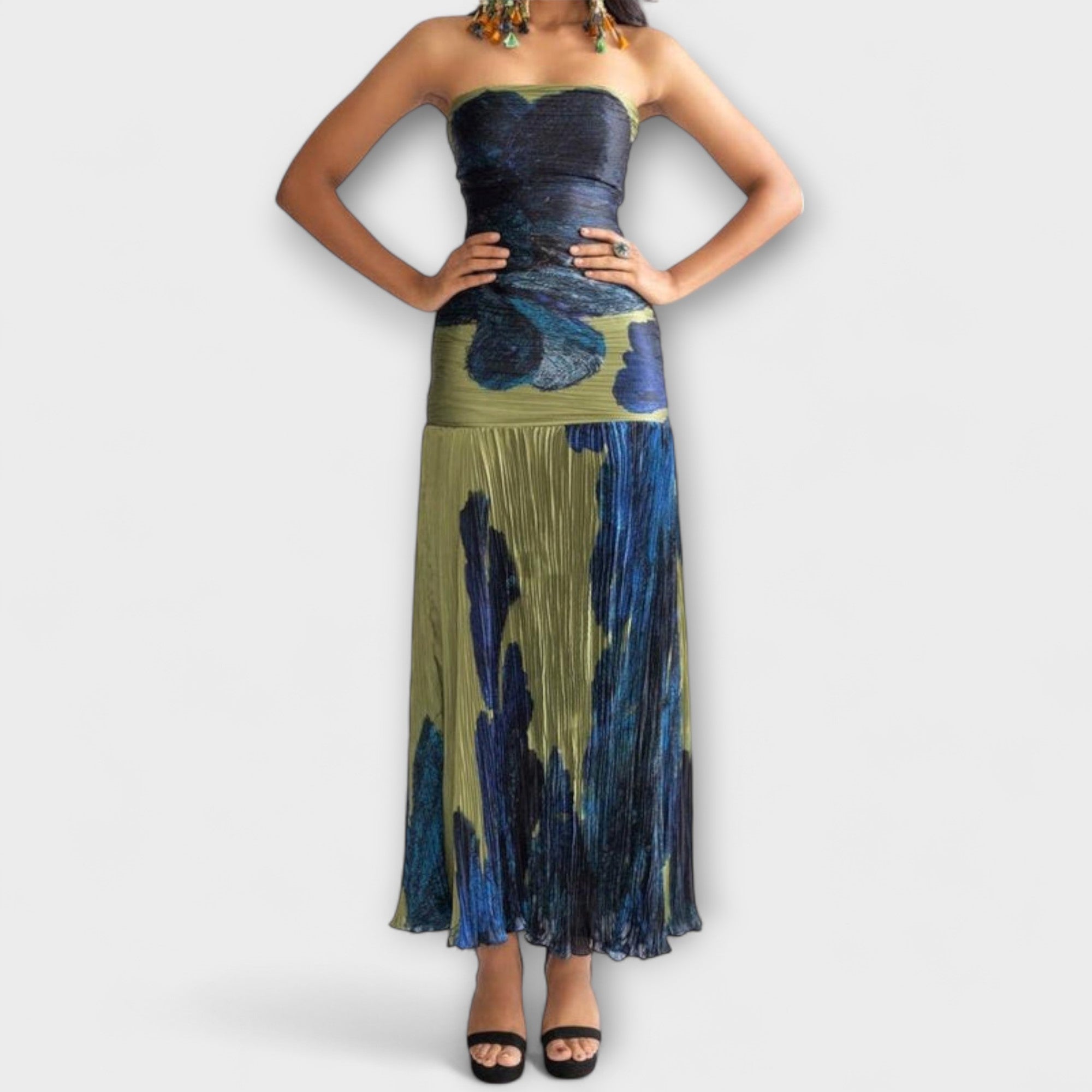 Noelle - Strapless Midi Dress