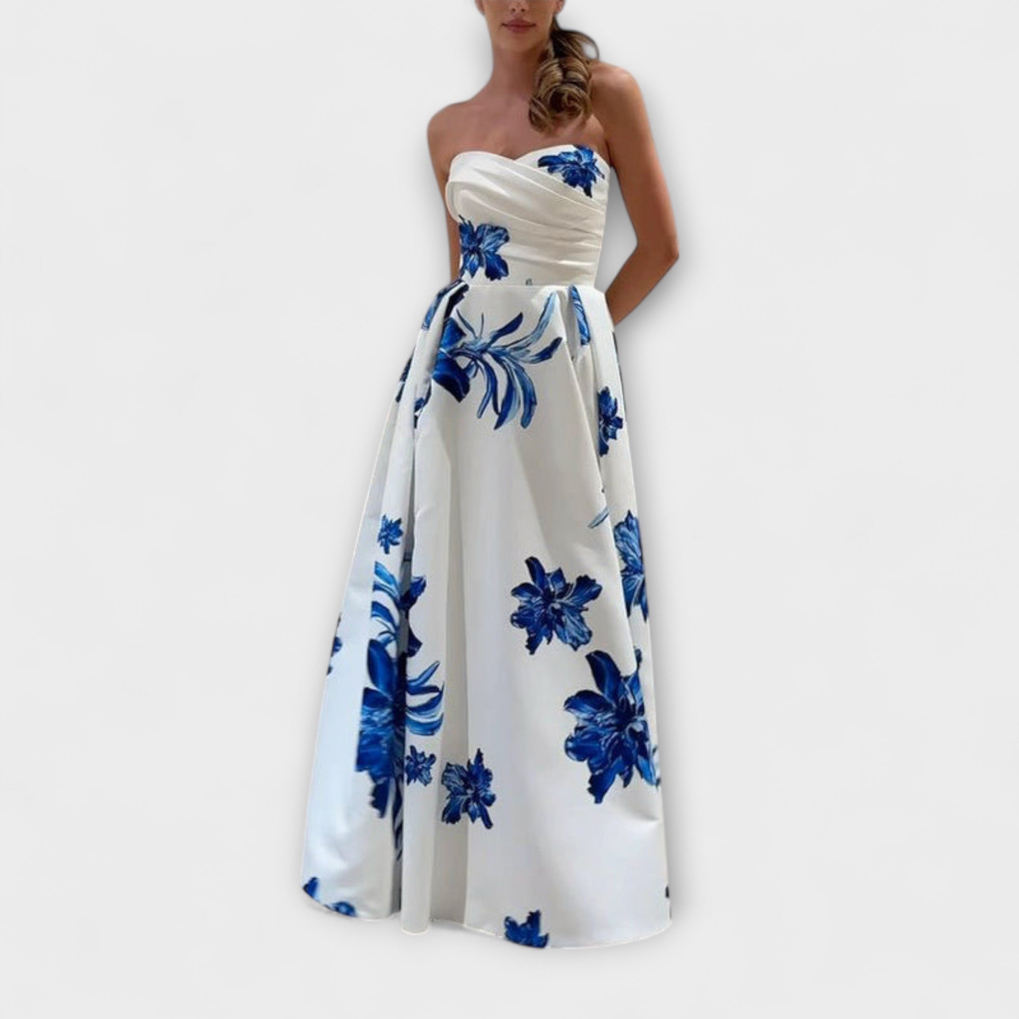 Rosalie - Stylish Off-Shoulder Floral Maxi Dress