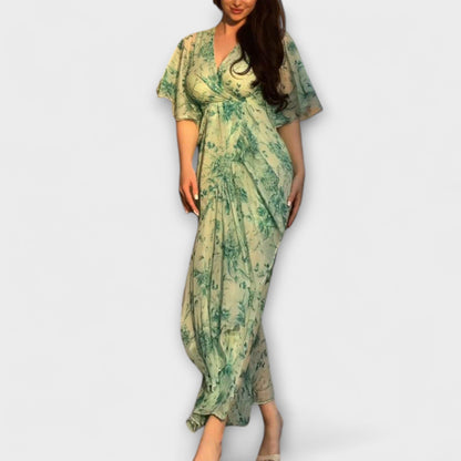 Lana - Stylish Floral Dress with V-Neck